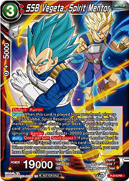 SSB Vegeta, Spirit Mentor (P-314) [Tournament Promotion Cards]