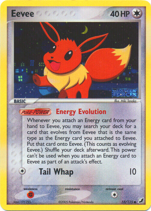 Eevee (55/115) (Stamped) [EX: Unseen Forces]