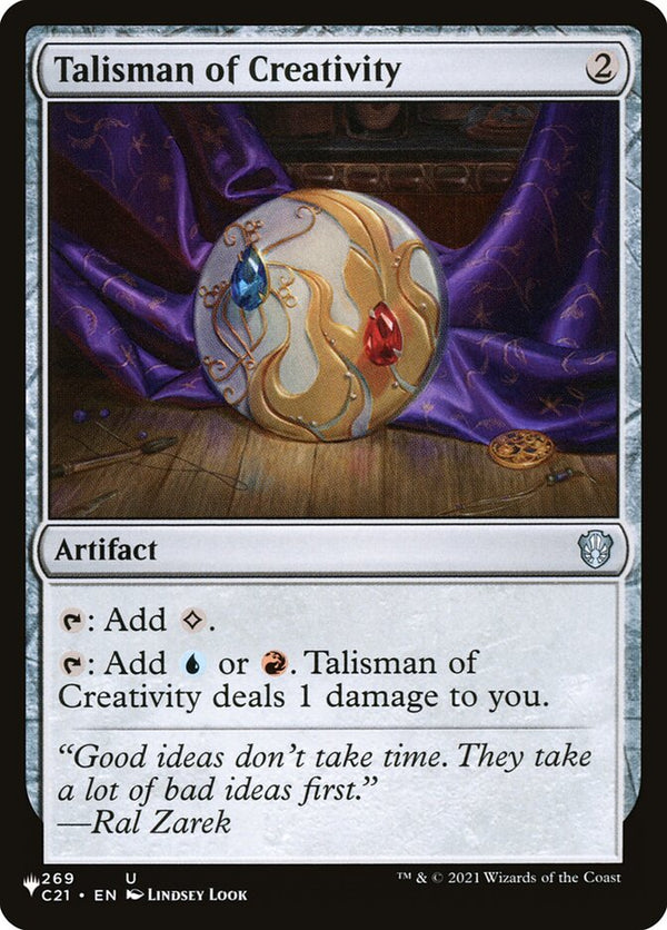 Talisman of Creativity [Secret Lair: Heads I Win, Tails You Lose]