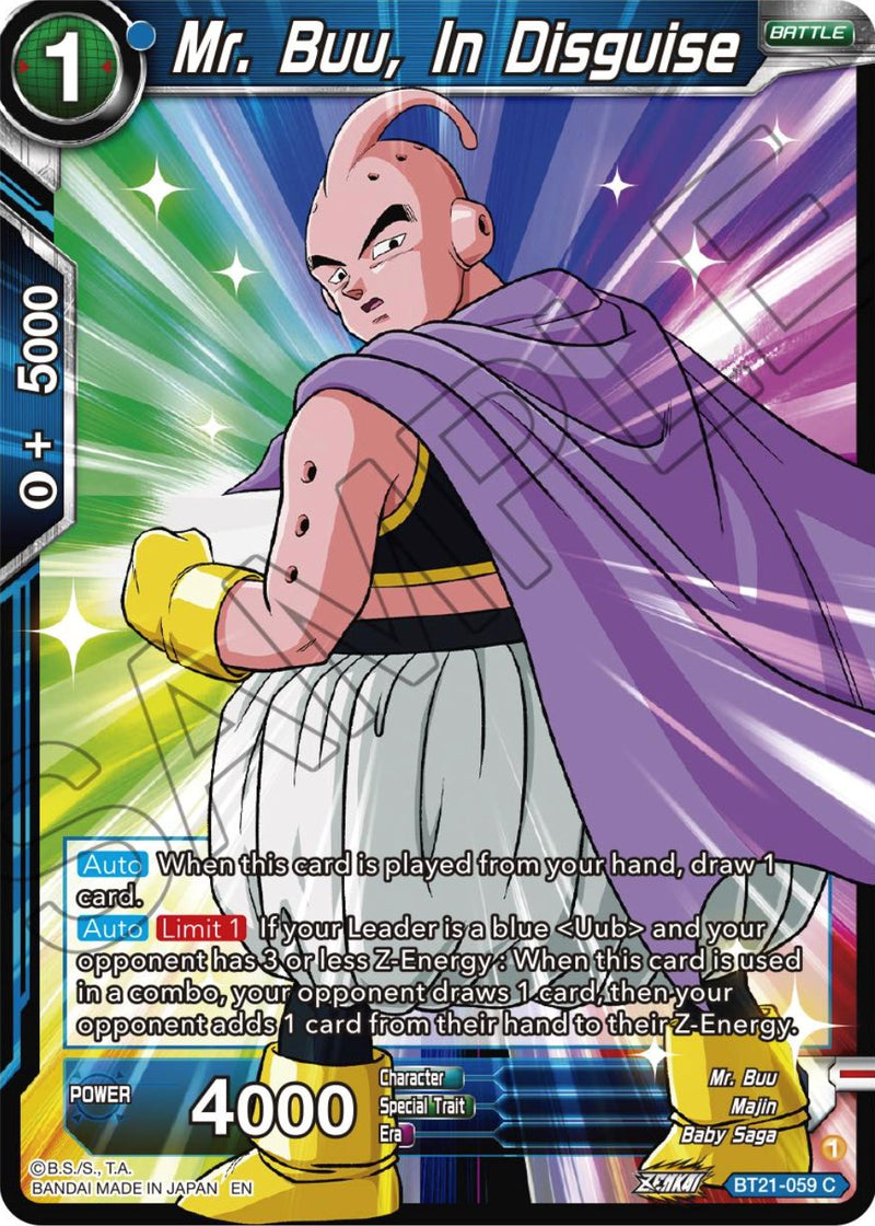 Mr. Buu, In Disguise (BT21-059) [Wild Resurgence]