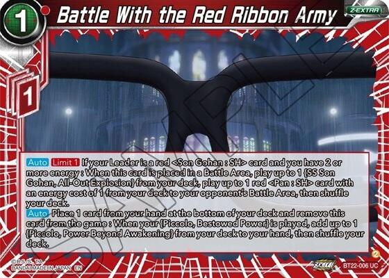 Battle With the Red Ribbon Army (BT22-006) [Critical Blow]