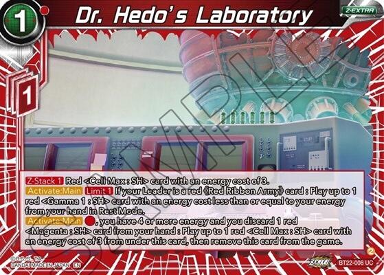 Dr. Hedo's Laboratory (BT22-008) [Critical Blow]