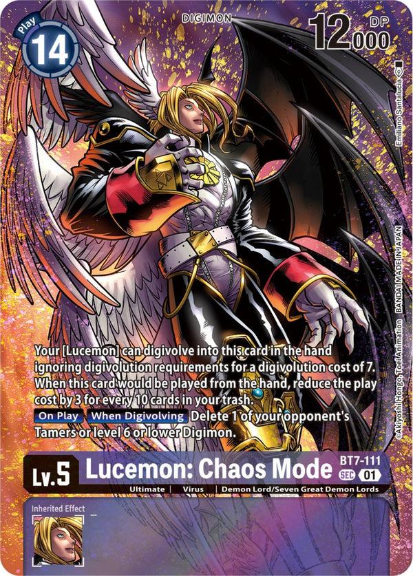 Lucemon: Chaos Mode [BT7-111] (Premium Binder Set) [Next Adventure Promos]
