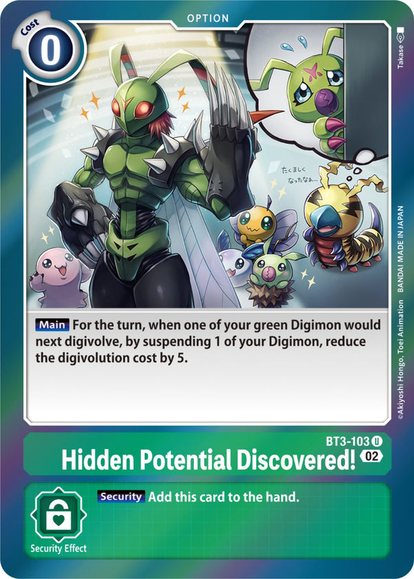 Hidden Potential Discovered! [BT3-103] [Resurgence Booster]