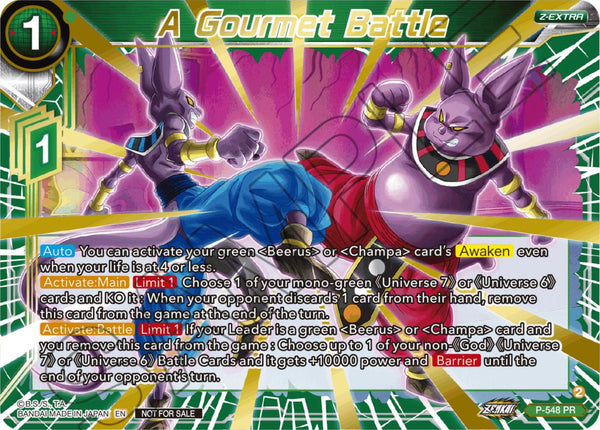 A Gourmet Battle (Championship Z Extra Card Pack 2023) (P-548) [Tournament Promotion Cards]