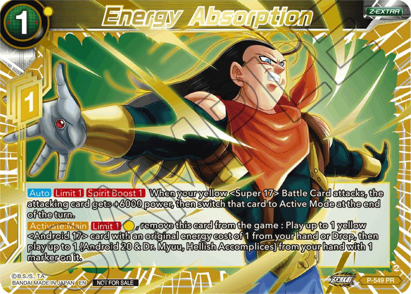 Energy Absorption (Championship Z Extra Card Pack 2023) (Gold-Stamped) (P-549) [Tournament Promotion Cards]
