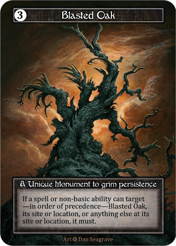 Blasted Oak (Foil) [Alpha]