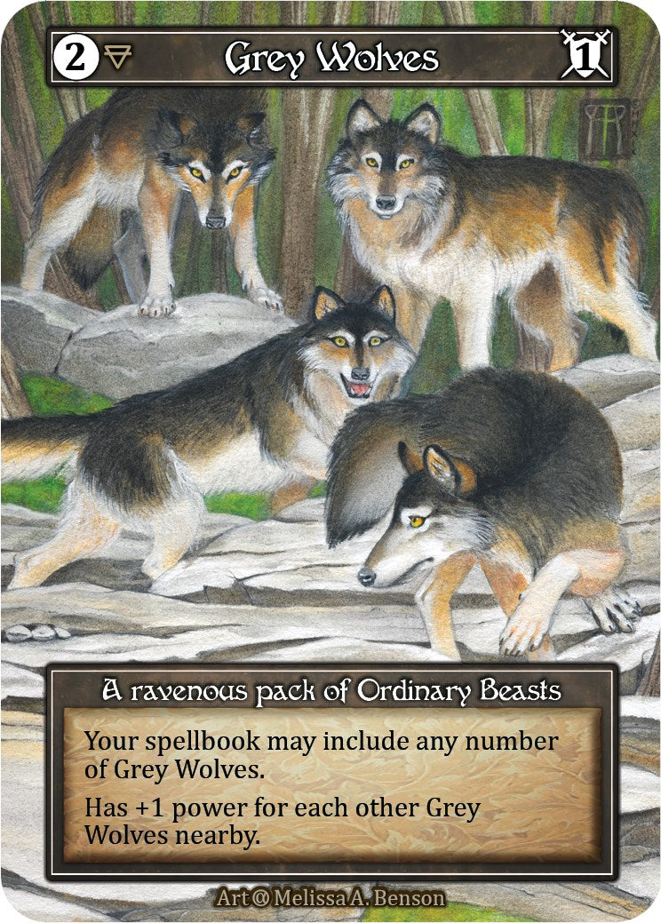 Grey Wolves (Foil) [Alpha]