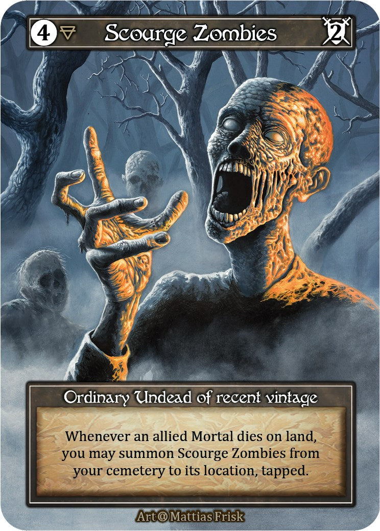 Scourge Zombies (Foil) [Alpha]