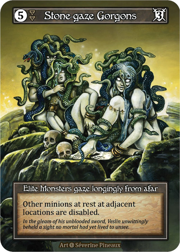 Stone-gaze Gorgons (Foil) [Alpha]