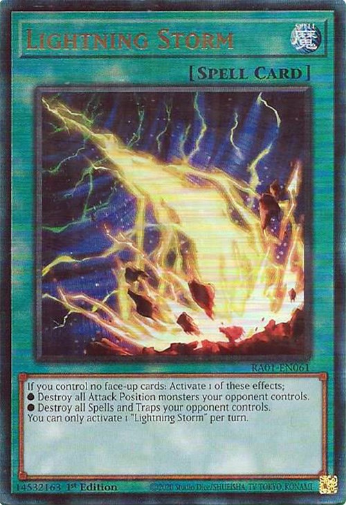 Lightning Storm [RA01-EN061] Prismatic Ultimate Rare