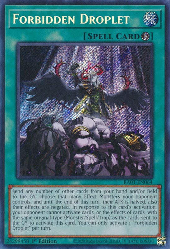 Forbidden Droplet [RA01-EN064] Secret Rare