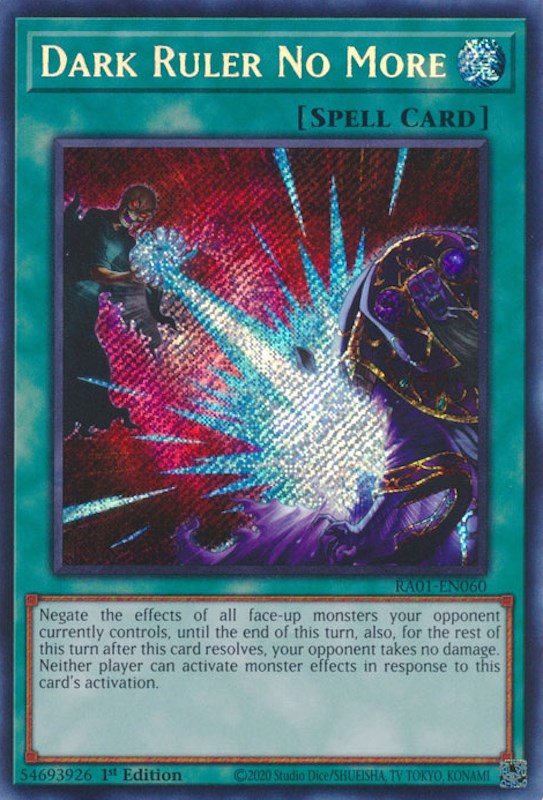 Dark Ruler No More [RA01-EN060] Secret Rare