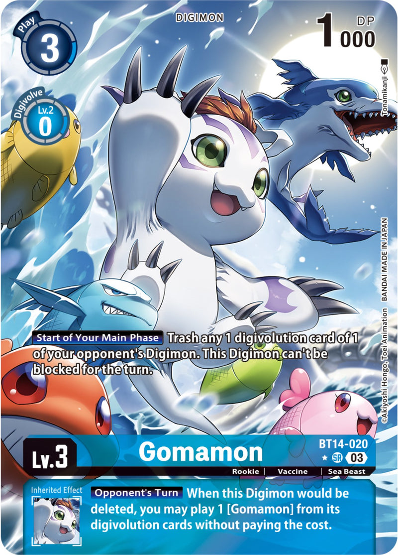 Gomamon [BT14-020] (Alternate Art) [Blast Ace]