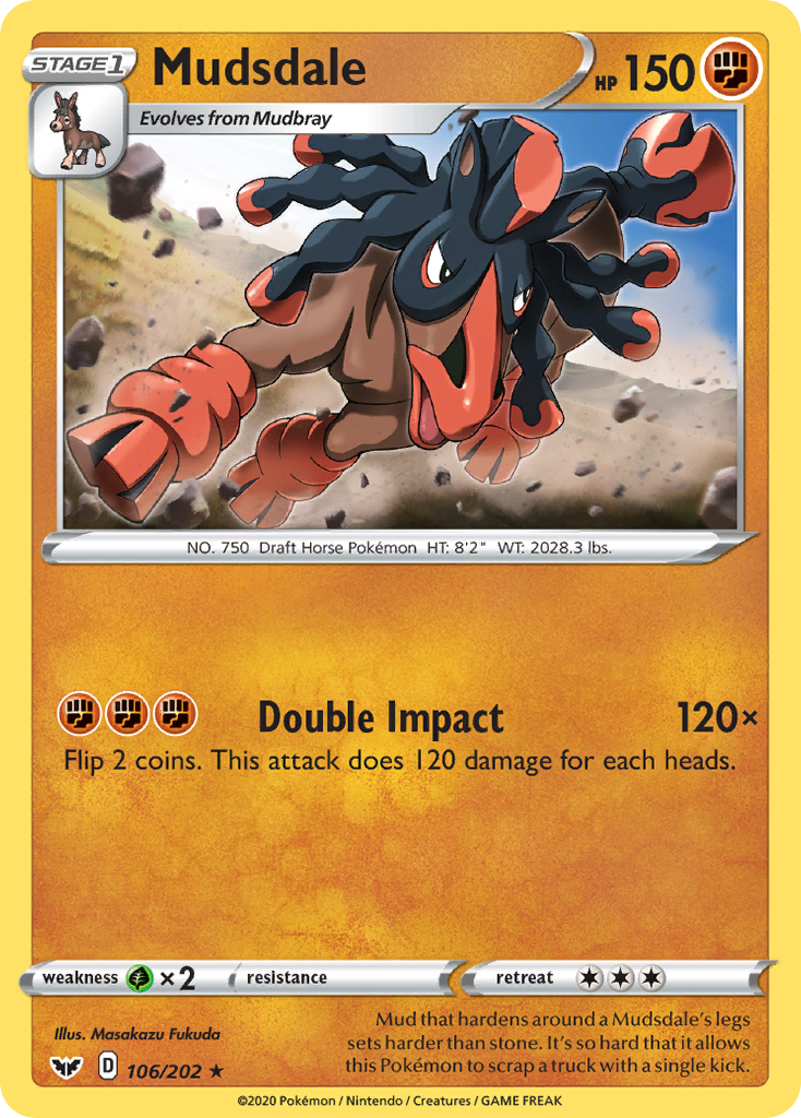 Mudsdale (106/202) [Sword & Shield: Base Set]