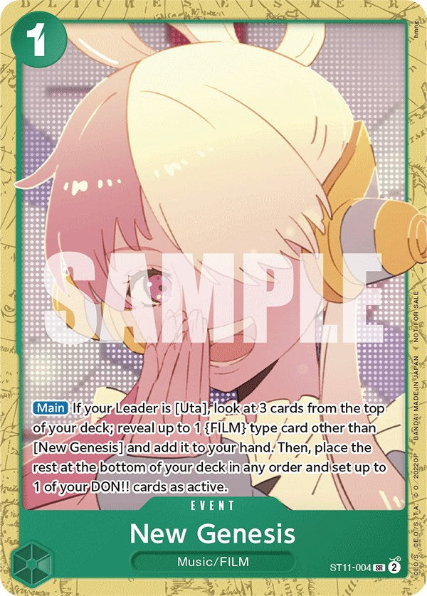 New Genesis (Starter Deck 11: Uta Deck Battle) [One Piece Promotion Cards]