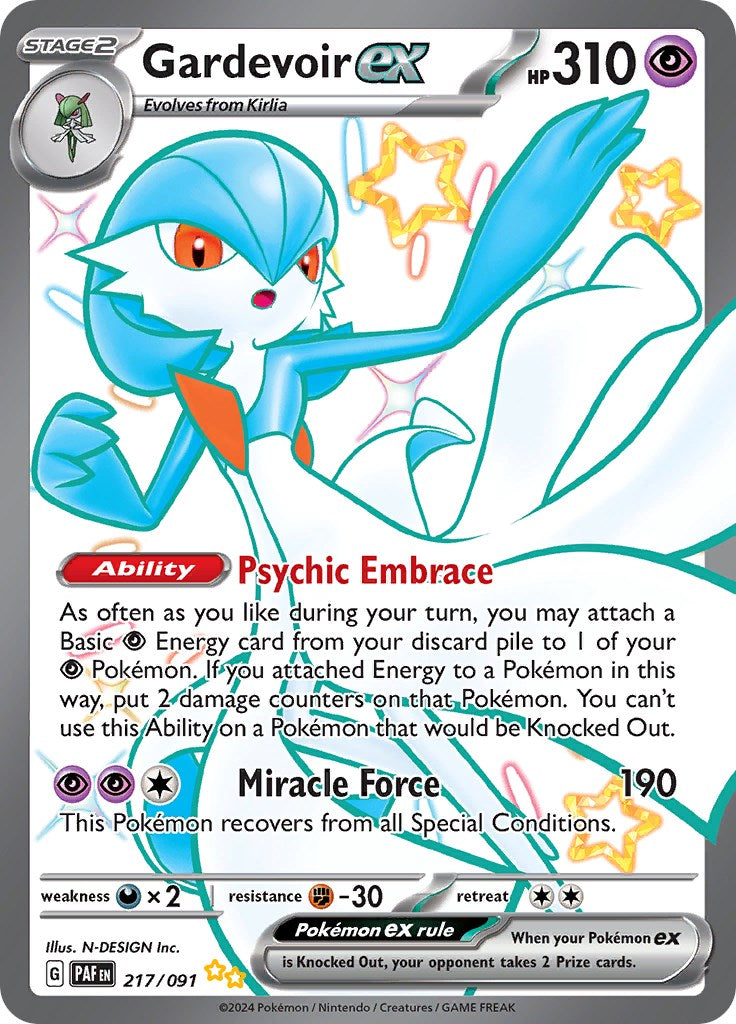 Gardevoir ex (217/091) [Scarlet & Violet: Paldean Fates]