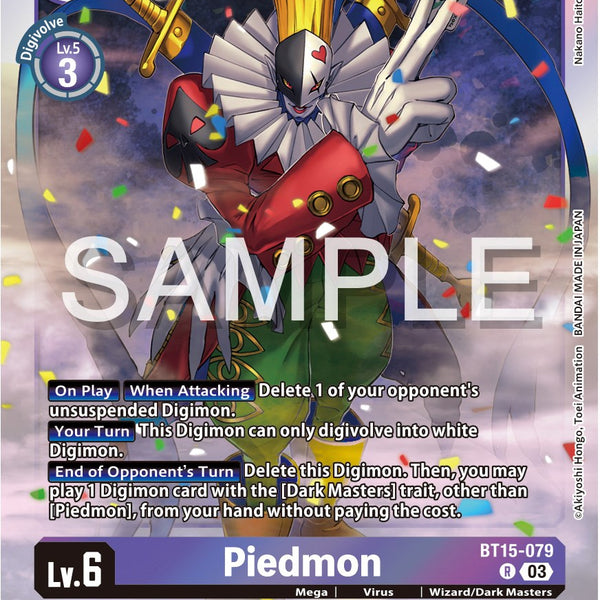 piedmon digimon card Piedmon [BT15-079] [Exceed Apocalypse]