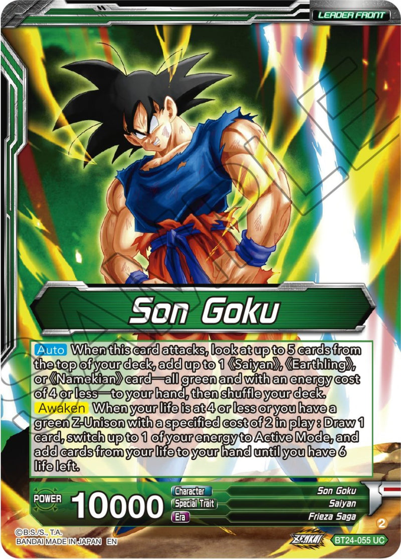 Son Goku // SS Son Goku, Beginning of a Legend (BT24-055) [Beyond Generations Prerelease Promos]