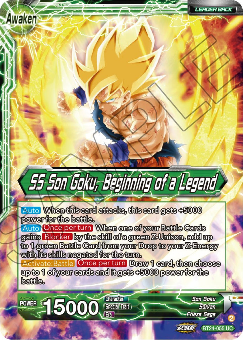 Son Goku // SS Son Goku, Beginning of a Legend (BT24-055) [Beyond Generations]