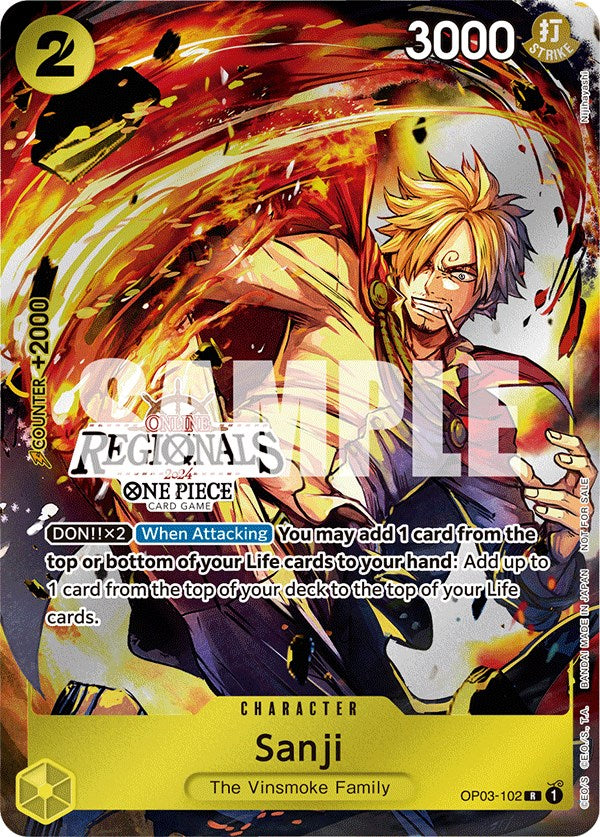 Sanji (Online Regional 2024) [Participant] [One Piece Promotion Cards]