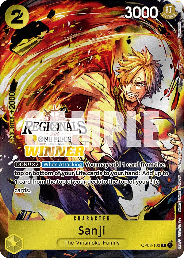 Sanji (Online Regional 2024) [Winner] [One Piece Promotion Cards]