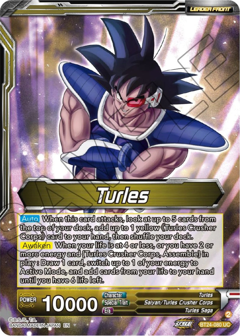 Turles // Turles, Corps Commander (BT24-080) [Beyond Generations Prerelease Promos]