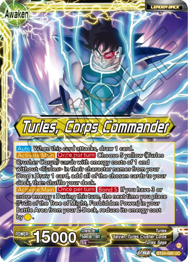 Turles // Turles, Corps Commander (BT24-080) [Beyond Generations]