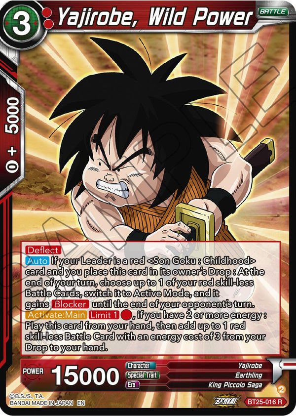 Yajirobe, Wild Power (BT25-016) [Legend of the Dragon Balls]