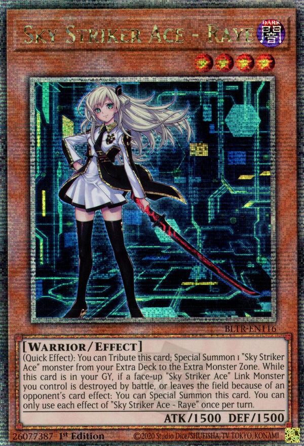 Sky Striker Ace - Raye (Quarter Century Secret Rare) [BLTR-EN116] Quarter Century Secret Rare