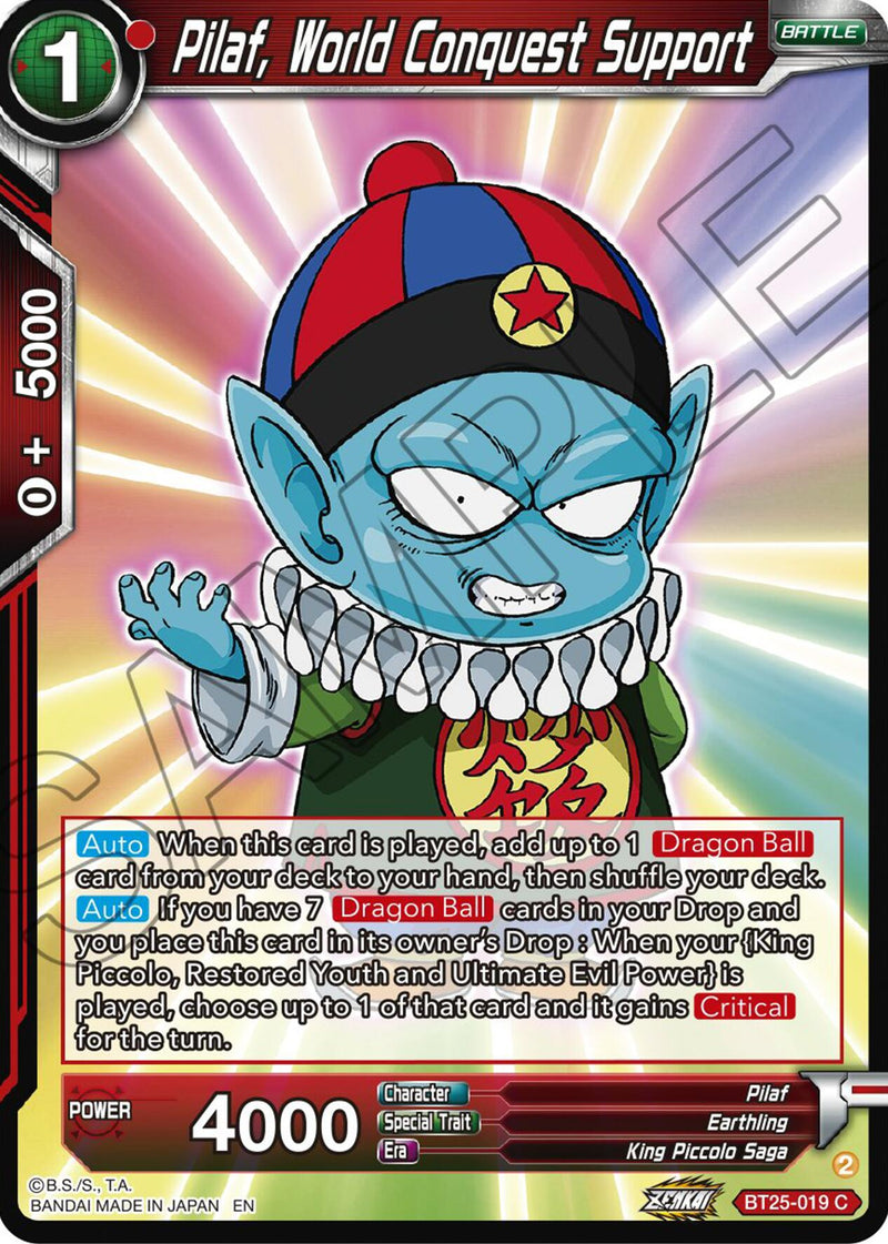 Pilaf, World Conquest Support (BT25-019) [Legend of the Dragon Balls]