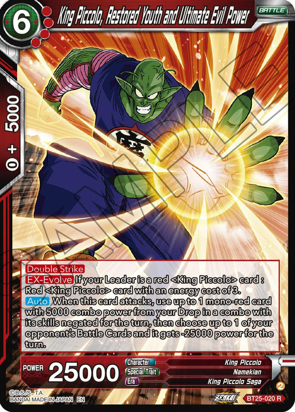 King Piccolo, Restored Youth and Ultimate Evil Power (BT25-020) [Legend of the Dragon Balls]