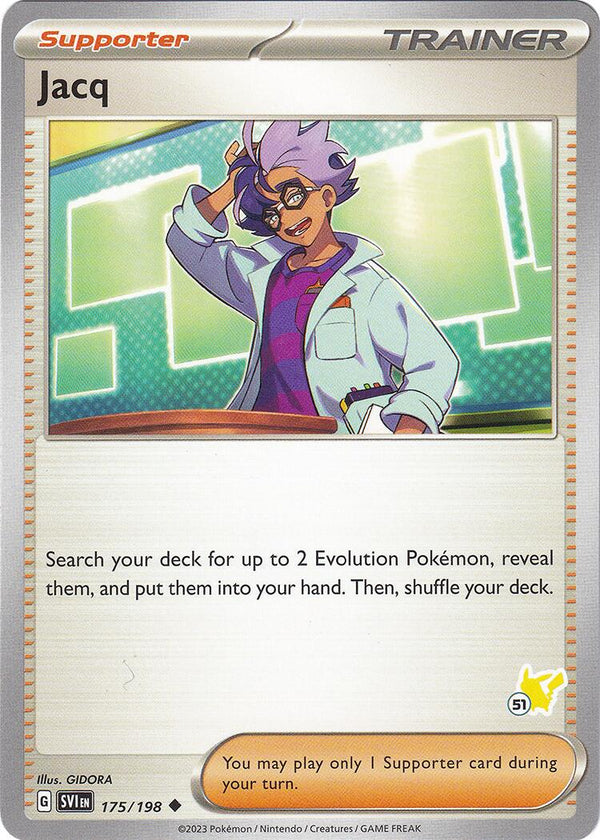 Jacq (175/198) (Pikachu Stamp #51) [Battle Academy 2024]