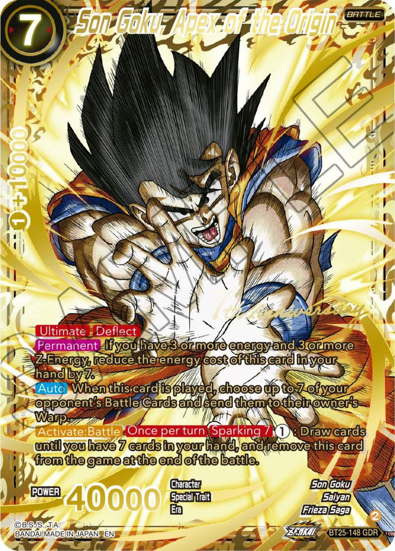 dragon ball god rare card BT24-138 - SS3 Son Goku, Wrath of the Here's the complete set of