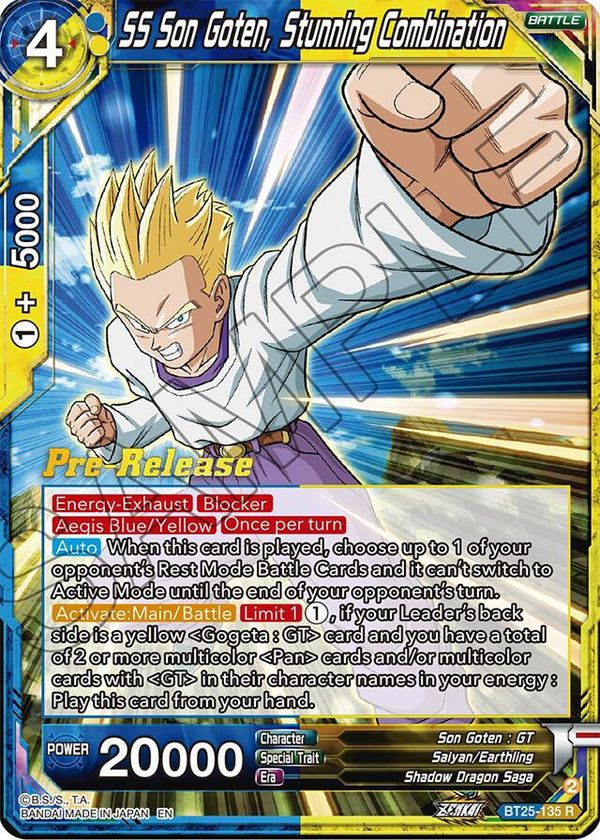 SS Son Goten, Stunning Combination (BT25-135) [Legend of the Dragon Balls Prerelease Promos]