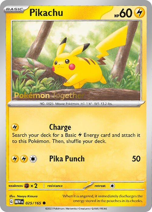 Pikachu (025/165) (PokePost Promo) [Scarlet & Violet 151]