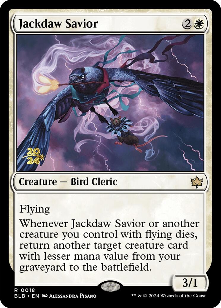 Jackdaw Savior [Bloomburrow Prerelease Promos]