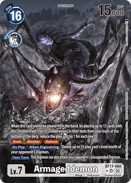 Armageddemon [BT17-060] (Alternate Art) [Secret Crisis]