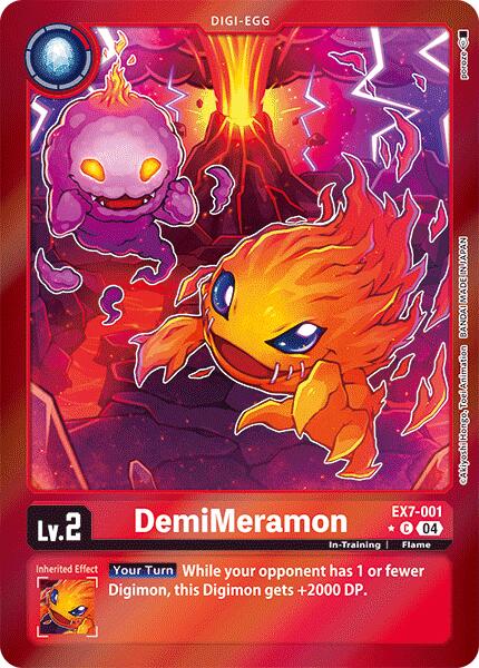 DemiMeramon [EX7-001] (Foil) [Digimon LIBERATOR]