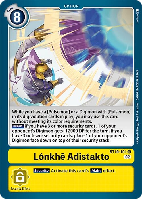 Lonkhe Adistakto [BT10-101] [Xros Encounter]