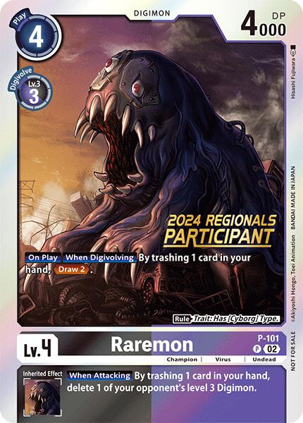 Raremon [P-101] - P-101 (2024 Regionals Participant) [Promotional Cards]