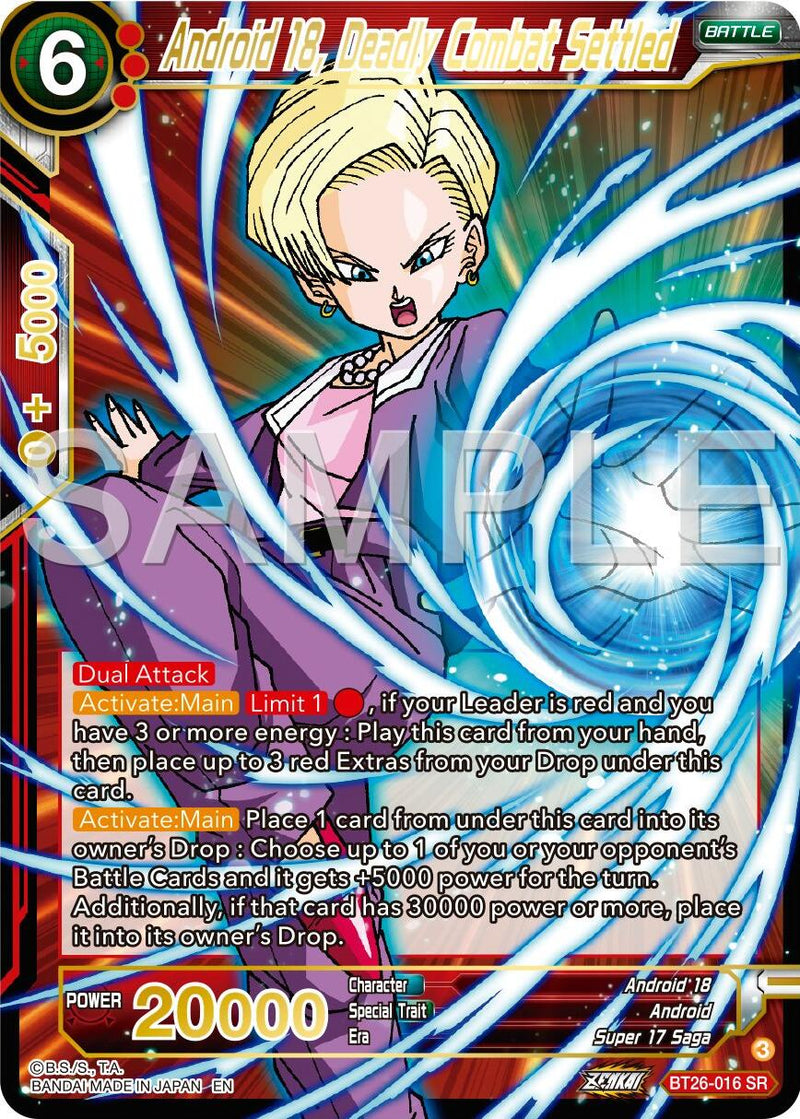 Android 18, Deadly Combat Settled (Bt26-016) [Ultimate Advent]