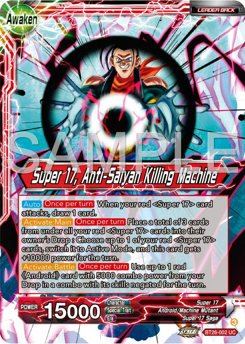 Hell Fighter 17 // Super 17, Anti-Saiyan Killing Machine (BT26-002) [Ultimate Advent]