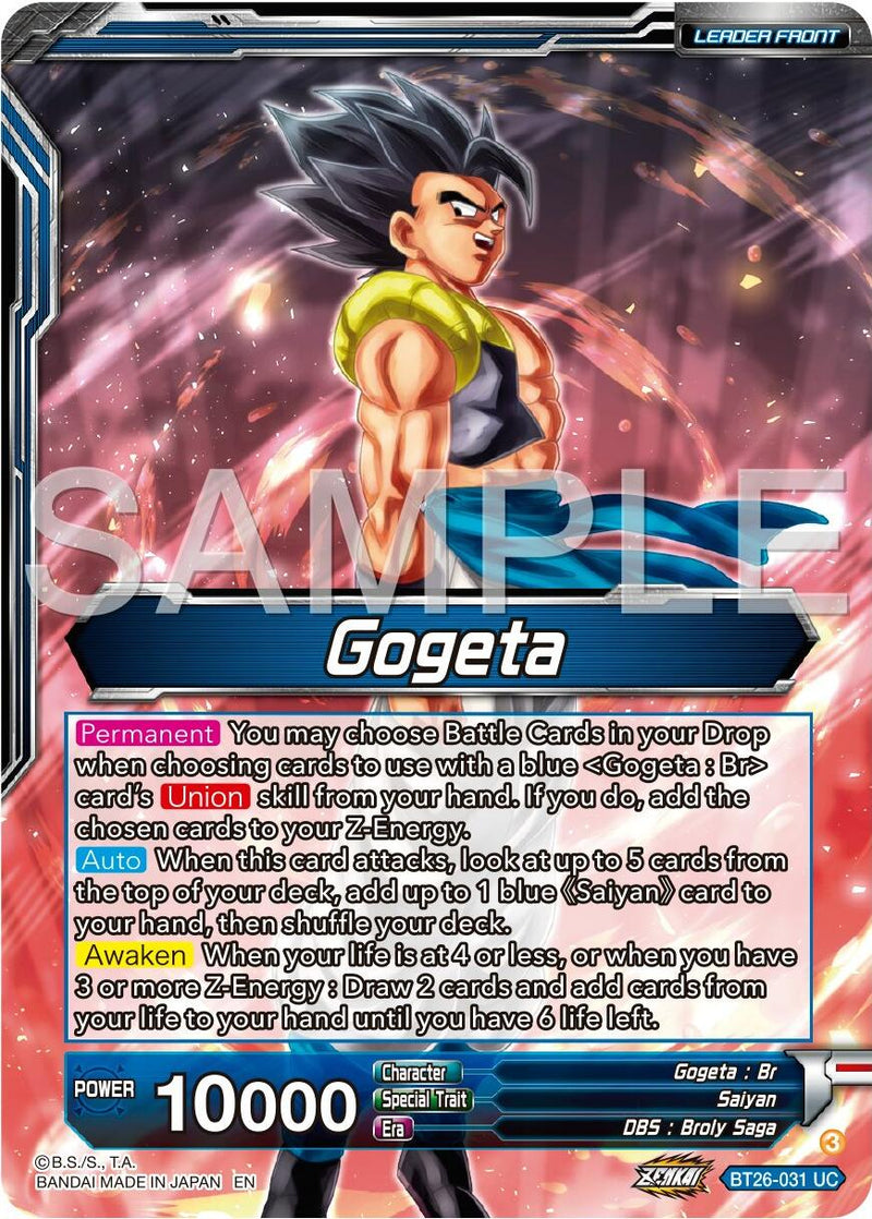 Gogeta // SSB Gogeta, Mighty Fusion Warrior (BT26-031) [Ultimate Advent]