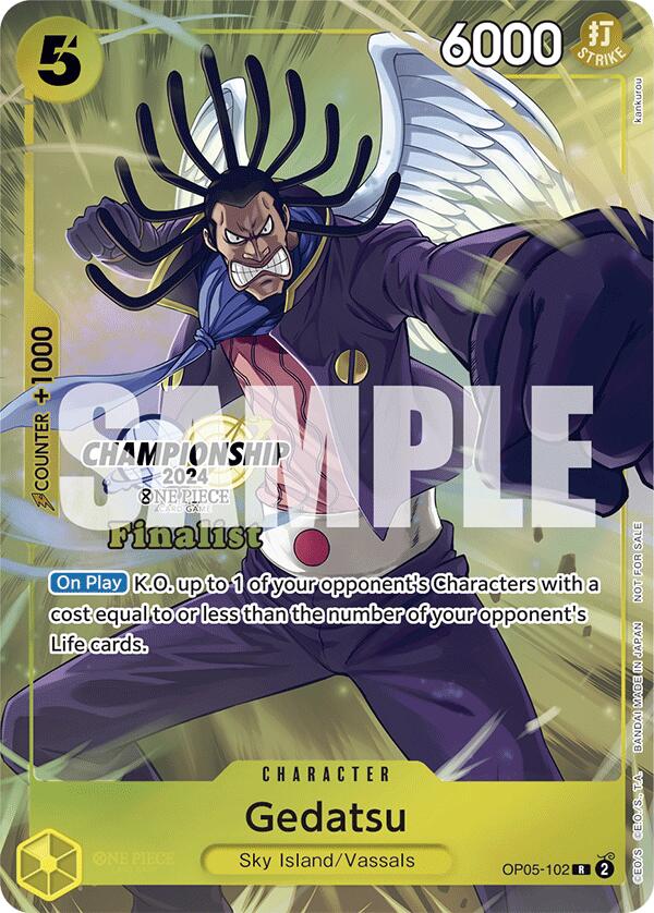 Gedatsu (Championship 2024 Finalist Card Set) [One Piece Promotion Cards]