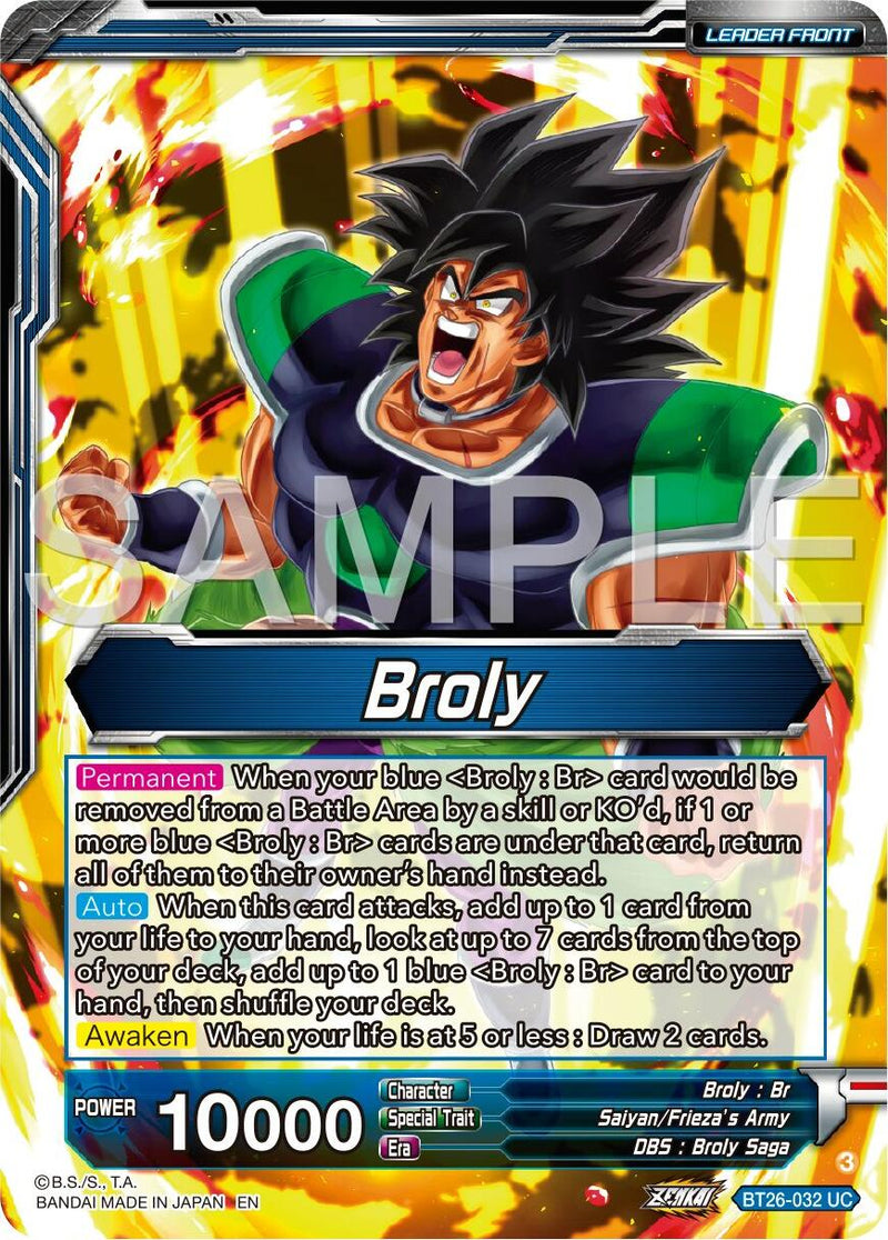 Broly // SS Broly, Full-Power Explosion (BT26-032) [Ultimate Advent]