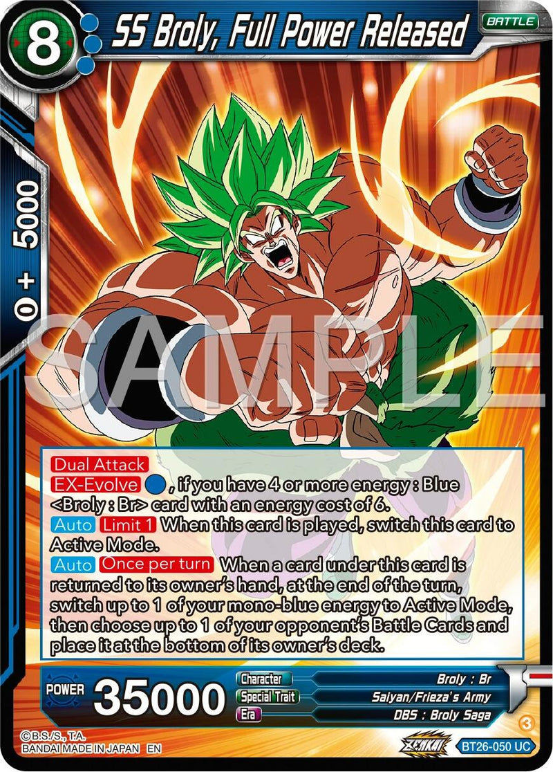 SS Broly, Full Power Released (BT26-050) [Ultimate Advent]