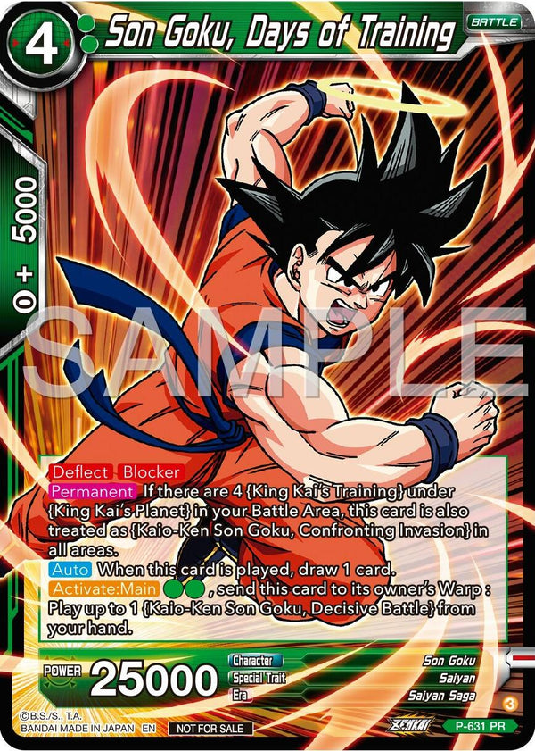 Son Goku, Days of Training (Zenkai Series Tournament Pack Vol.9) (P-631) [Promotion Cards]