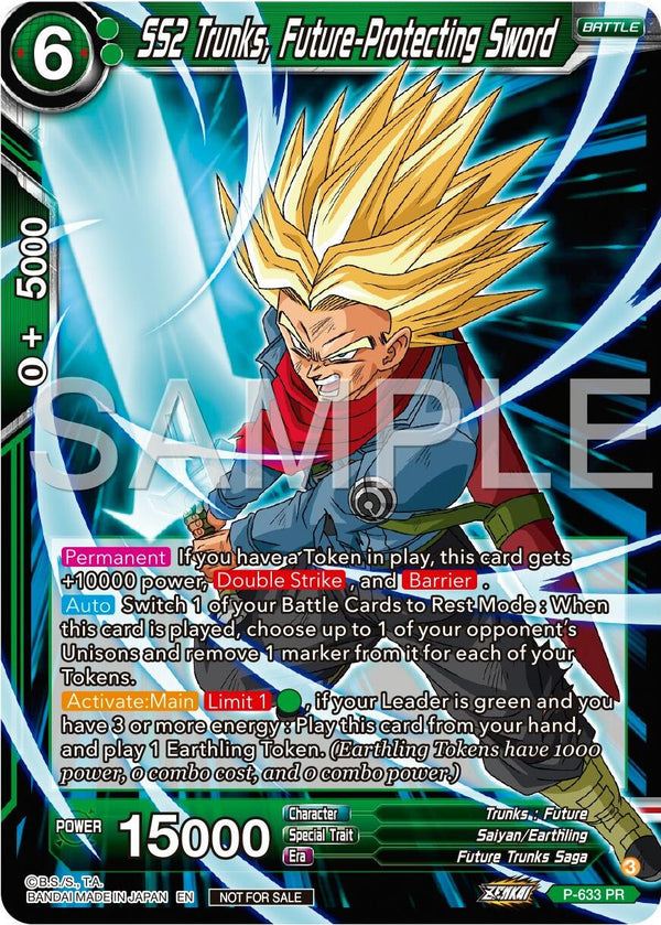 SS2 Trunks, Future-Protecting Sword (Zenkai Series Tournament Pack Vol.9) (P-633) [Promotion Cards]