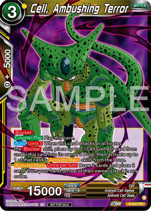 Cell, Ambushing Terror (Zenkai Series Tournament Pack Vol.9) (P-637) [Promotion Cards]